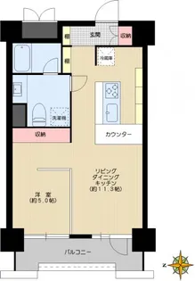 ライオンズマンション早稲田正門前通り【7階】の間取り