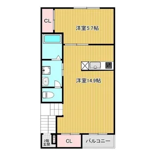 MY LIFE TENGACHAYA【2階】の間取り
