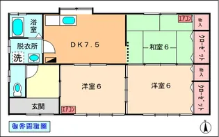 宮城県角田市角田字中島上【一戸建】の間取り