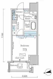 カーサスプレンディッド麻布十番【2階】の間取り