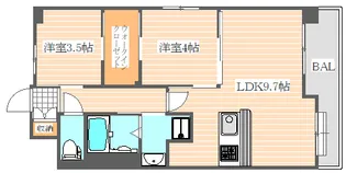 ネストピア博多駅ステージ【5階】の間取り