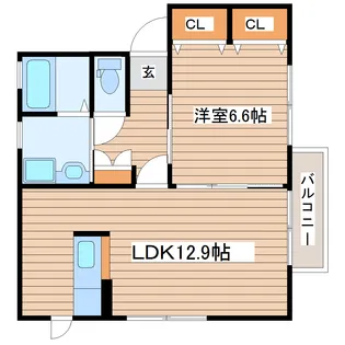 ファミールかんのII【1階】の間取り