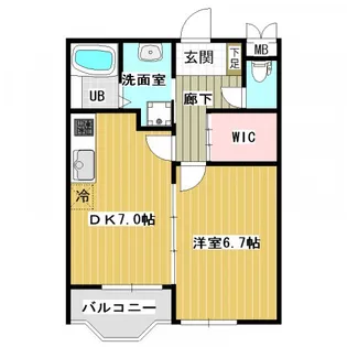 レジデンスKV【2階】の間取り