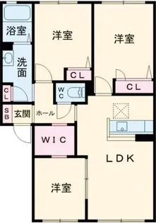 ミロワール A棟【1階】の間取り