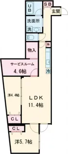 COEUR BLANC西荻窪【2階】の間取り