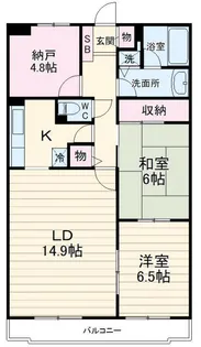 ロイヤルヒルズ高砂【5階】の間取り