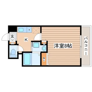 アブニール小田原【2階】の間取り