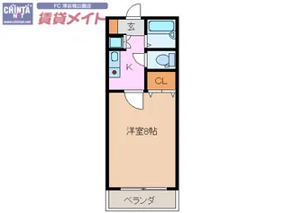 サンミッシェル【2階】の間取り