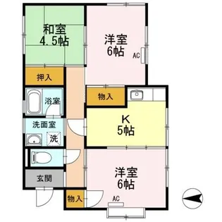 福島県いわき市泉玉露1【一戸建】の間取り