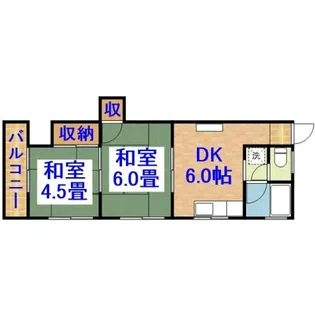 コーポ小藤【2階】の間取り