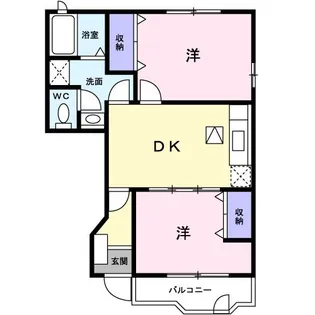 プロムナ-ドコルヌスフロリダI【1階】の間取り