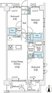 アヴァンカーサ町屋【3階】の間取り