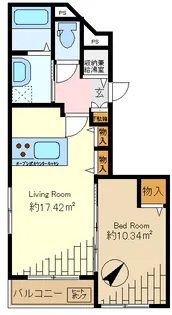 ヴィクトワルボーテ若葉.【3階】の間取り