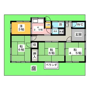 愛知県名古屋市南区六条町4【一戸建】の間取り