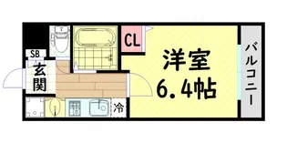 プレミアム新町III【2階】の間取り