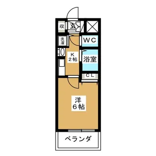 プレサンス名古屋城前【7階】の間取り