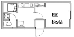 OPEN RISE尾久銀座I【1階】の間取り