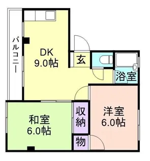 ドルミ六十谷【3階】の間取り