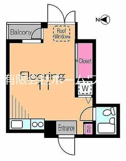 フラッツK【2階】の間取り