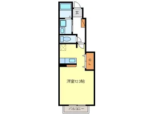 サイスフィールド II【1階】の間取り