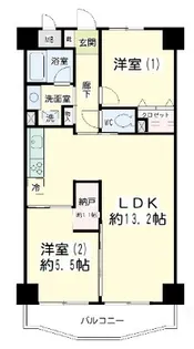 ヴェルドゥミール【5階】の間取り