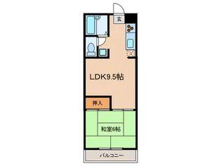 真能ハイツ【1階】の間取り