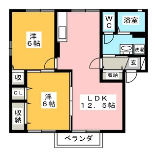グレイスI【1階】の間取り