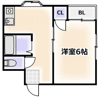 梅ヶ枝マンションII西棟【2階】の間取り