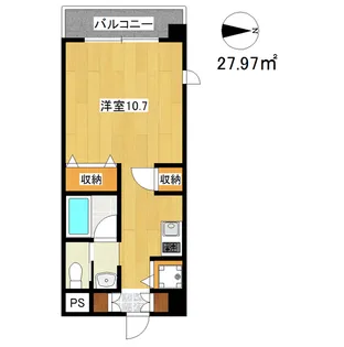 ディアグランデ難波東【4階】の間取り