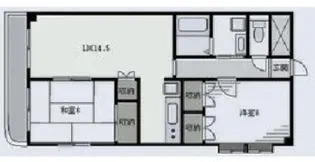 フローラ瑞江【4階】の間取り
