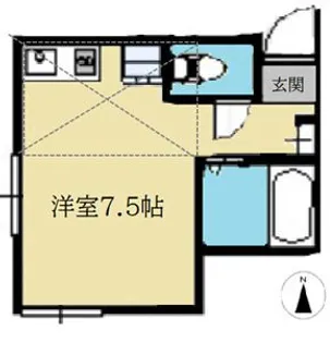 ヒルサイドテラス山手A【2階】の間取り
