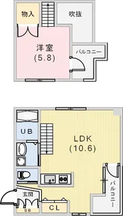 オーズハイツ新神戸【3階】の間取り