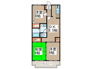 コート浦和【2階】の間取り