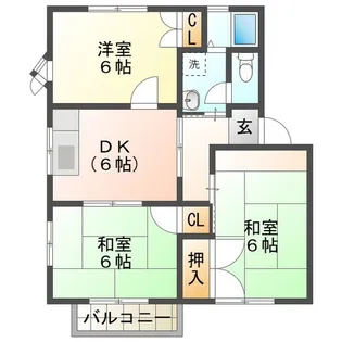 コンフォール A棟【2階】の間取り
