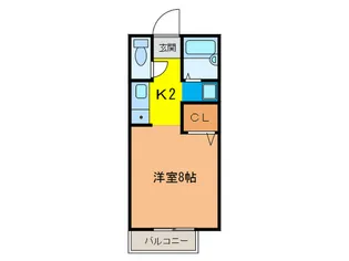 ツインステ-ジ川西【2階】の間取り