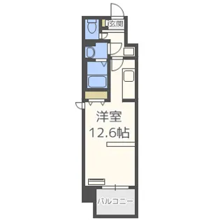 クレストコート高津【6階】の間取り