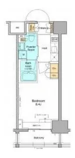 プラウドフラット西早稲田【8階】の間取り