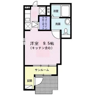 エクセレント タウン【1階】の間取り