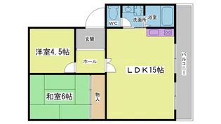 すずらん台コート【1階】の間取り