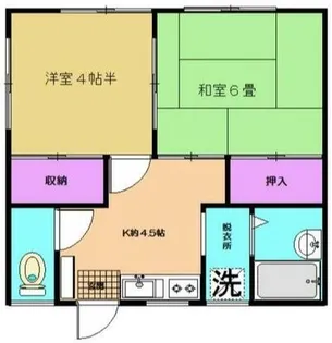 幸ハイツ【2階】の間取り