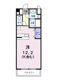 ヴィラ ルミノーソ A【1階】の間取り