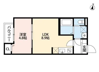 CASA東小岩【3階】の間取り