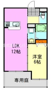 メルヴェール コリーヌ【1階】の間取り