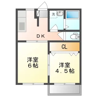 ラ・リュンヌ【1階】の間取り