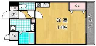 LA・VITAROSA 松栄【6階】の間取り