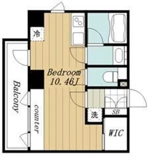 オーク高輪II【8階】の間取り