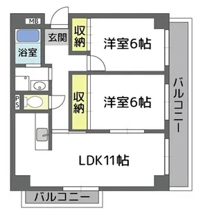 ソアールK【5階】の間取り
