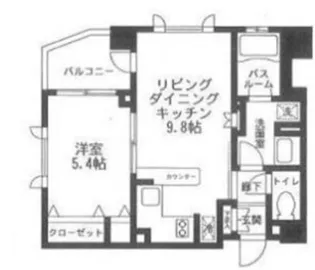 クリオ渋谷ラ・モード【6階】の間取り