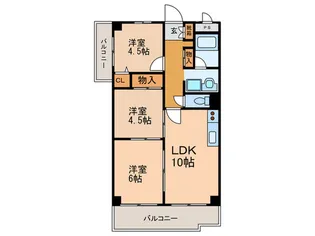 エスポワール上町【4階】の間取り