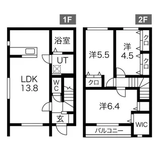 メルヴェイユ 1の間取り